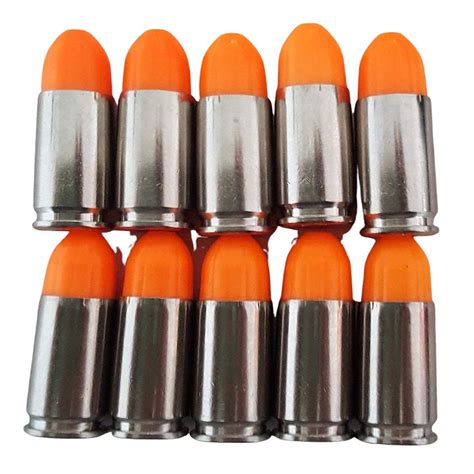 ST Action Pro 9mm Orange Safety Trainer Dummy Round 10 Rounds : Amazon ...