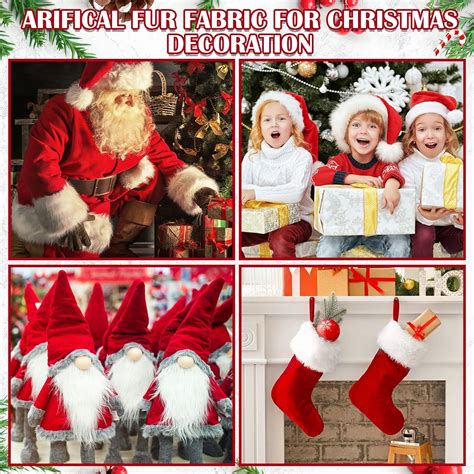 Buy 16 Sheets Faux Fur Fabric 10 x 10 Inches Fluffy Faux Fur Squares ...