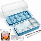 Whiskey ice cubes mold,16 Ices,2 INCH,Easy Release,Square ice cube mold ...