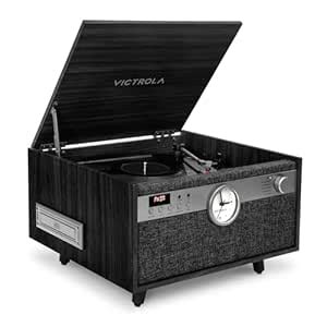 Victrola VTA-835SB-BLK Century Signature+ Bluetooth 6-in-1 Music Center ...