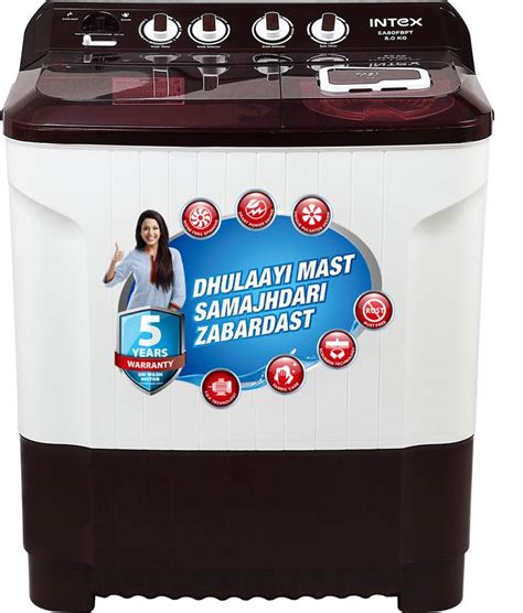 Intex 8 kg With Air Dry Technology, Pulsator Design, Magic Filter Semi ...