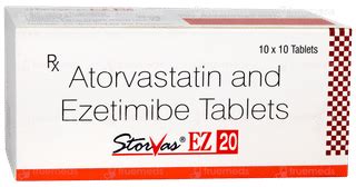 Storvas Ez 20/10 MG | Order Storvas Ez 20/10 MG Tablet Online at Truemeds
