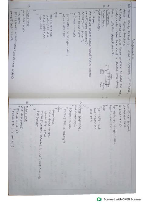 DSA Assignment 2-T-2 - Dsa questions - Q1) Define Doubly Linked List ...