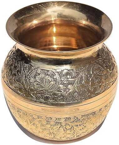 Pure Source India Brass Pooja Kalash Lota/Pooja Article/Pooja Item for ...