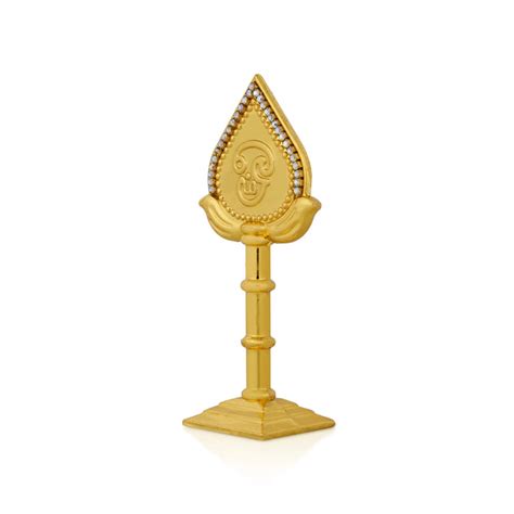 Giri - Vel with Base Stand | Gold Polish Vel | Murugan Vel for Pooja