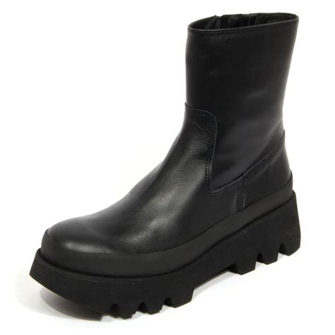 H3796 tronchetto donna PALOMA BARCELÓ BLUMA woman zip leather boots black