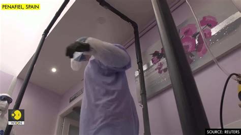 Spanish firefighters build disinfection shower to ease decontamination ...