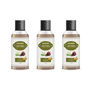 MoHerbz Red Wine Face Wash Cleaning, Brightening, and Revitalizing Face ...