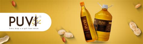 Puvi 5L Cold Pressed Groundnut/Peanut Oil (Virgin, Chekku/Ghani) - 5 ...