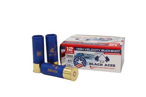 Double 00 Buckshot – Made in the USA – INDIVIDUAL BOX - Black Aces Tactical