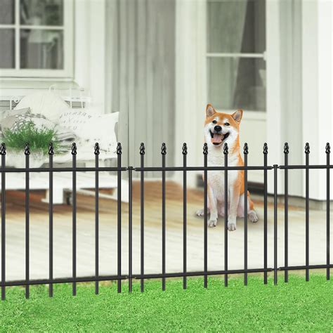 Amazon.com : FOREHOGAR Decorative Metal Garden Fence 24 in H x 16 ft L ...