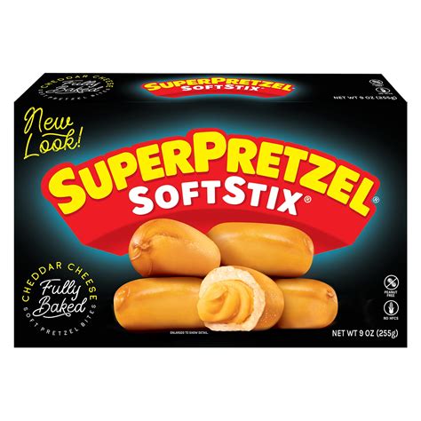 Superpretzel Sofistix Cheddar Cheese Filled Soft Pretzel Sticks, 9 oz ...
