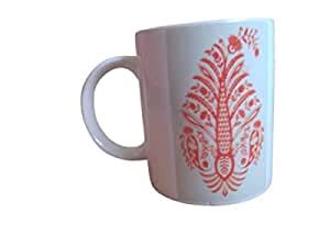 Buy VVD Ceramic Coffee/Milk/Tea Mug/Cup Red Set of 1 330ml Online at ...