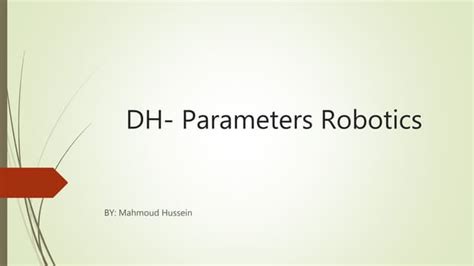 Image result for Robotics DH Parameters Table