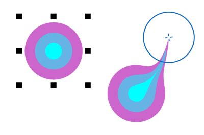 CorelDRAW Témata Nápovdy | Roztírání a rozmazávání objektů