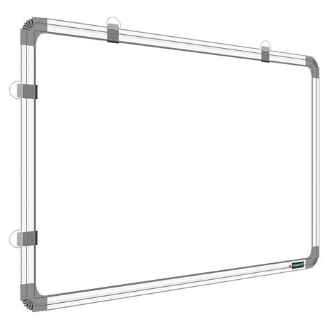 YAJNAS Whiteboard Drywipe 1.5x2 Feet Non Magnetic Double Sided White ...