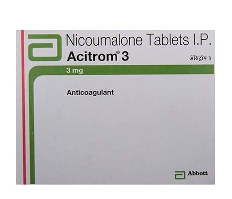 Acitrom 3 - Strip of 30 Tablets : Amazon.in: Health & Personal Care