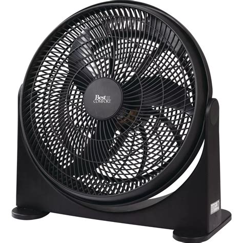 Best Comfort 16 In. 3-Speed Black Floor Fan | Do it Best