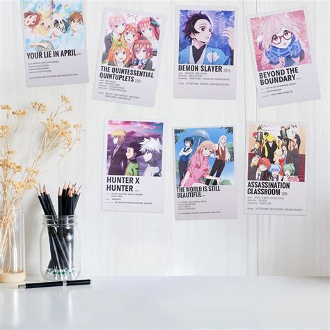 Buy 50Pcs Anime Movie Wall Collage Kit, Aesthetic Picture Anime Poster ...