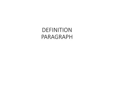 Image result for Definition Paragraph Examples