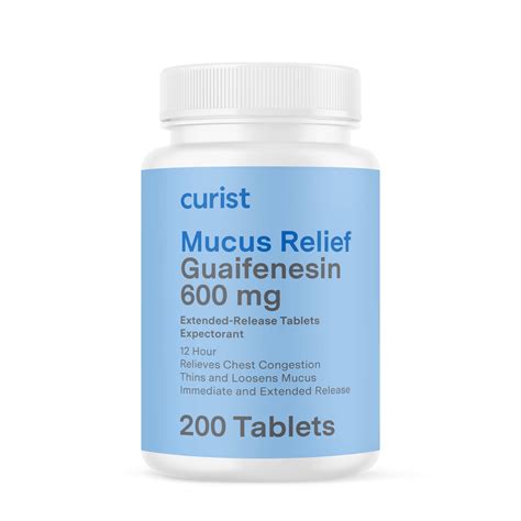Guaifenesin 600 mg 200 Ct Extended-Release Tablets – Curist