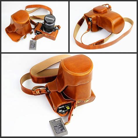 Buy BolinUS Handmade PU Leather FullBody Camera Case Bag Cover for ...