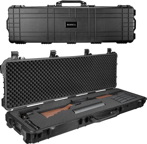 Amazon.com: BGHSCA Tactical 53 Inch Hard Rifle Case,Lockable Hard Gun ...
