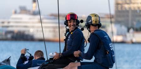 Quentin Delapierre, skipper of the Orient Express Racing Team, keeps a ...