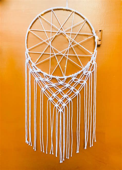 Get Hand Knitted Macrame Dream Catcher With Lighting at ₹ 699 | LBB Shop