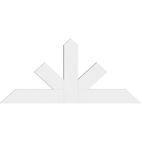 Ekena Millwork Saratoga 60-in x 2-in x 27.5-in Unfinished PVC White ...