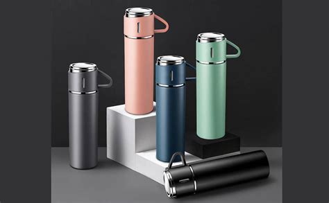 CristaVista Stainless Steel Thermo 500ml/16.9oz Vacuum Insulated Bottle ...