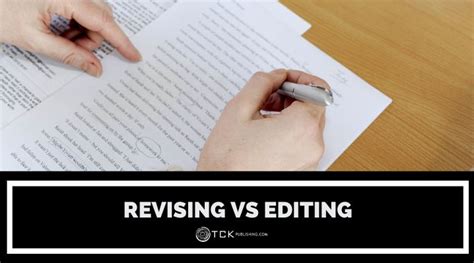 Image result for Revising vs Editing