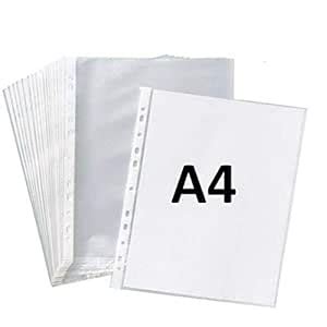 LRS Heavy Duty Premium 300 Micron Transparent Document Sleeves, Leaf ...