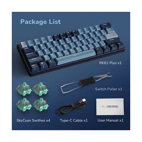 RK ROYAL KLUDGE RK61 Plus Wireless Mechanical | Ubuy India