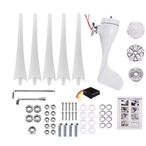 Buy SISHUINIANHUA 9000W Horizontal Wind Generator 12/24/48V 3/5Blade ...