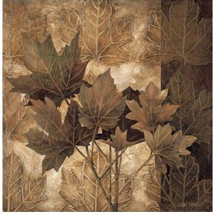 Montage - Leaf Patterns II Fine Art Print - Thompson Linda posters ...