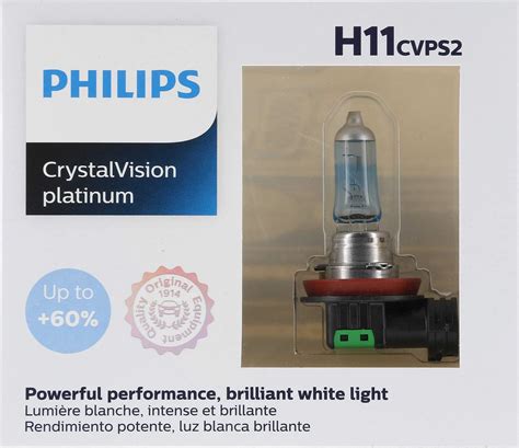 Buy Philips Automotive Lighting H11 CrystalVision Platinum Upgrade ...