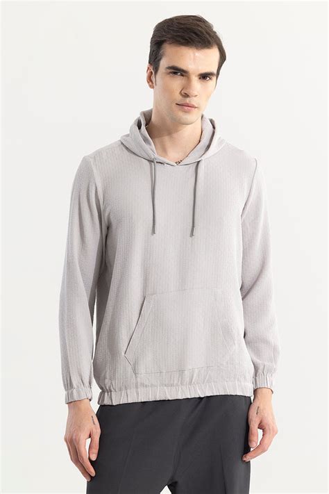 Buy Men's Stasia Grey Hoodie Online | SNITCH