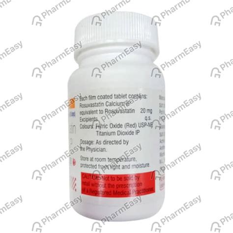 Rosuvas 20 MG Tablet (90): Uses, Side Effects, Price & Dosage | PharmEasy