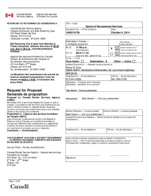 Fillable Online Canada Border Service Agency Cheque Distribution and ...
