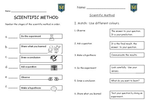 Image result for Free Scientific Method Worksheet PDF