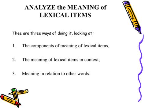 Image result for Lexical Definition Example
