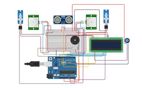 Image result for Smart Parking System Using Tinkercad