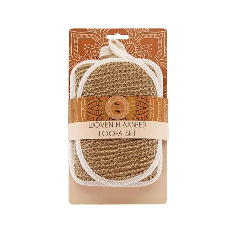 Buy Earth & I Flaxseed Scrub and Sponge Set, Exfoliating Loofah for ...