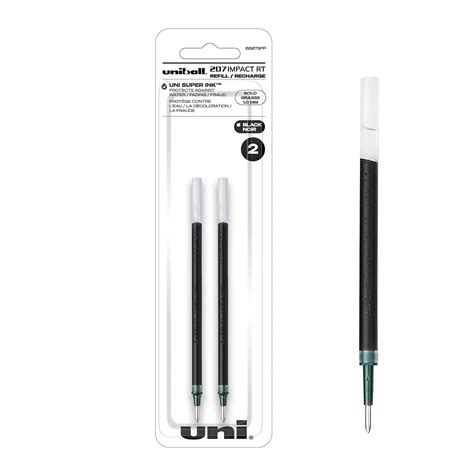 uni-ball 207 Impact Retractable Gel Pen Refills, Bold Point (1.0mm ...
