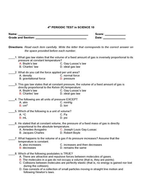 Image result for Class 10 Science Periodic Test 2