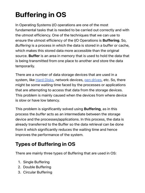 Image result for Examples of Buffering