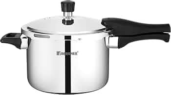 Bergner Trimax Stainless Steel Outer-Lid Pressure Cooker, Capacity 5.0 ...