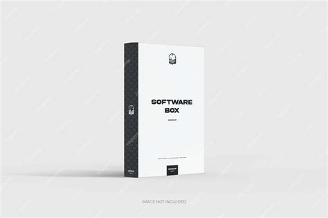 Premium PSD | Software box mockup