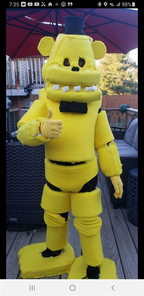 Golden Freddy Costume Five Nights At Freddys Movie Hi Res Stock